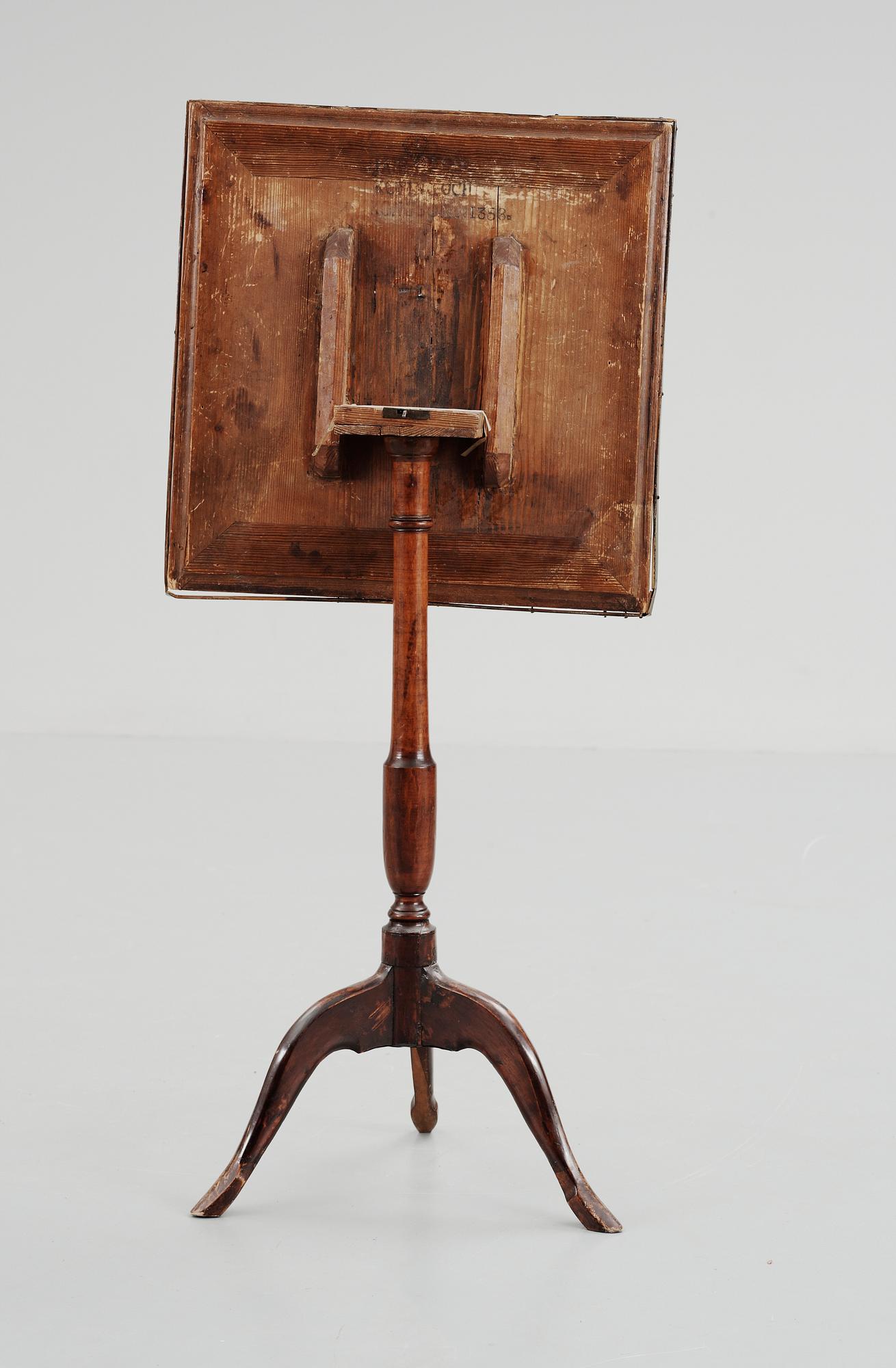 FÄLLBORD, märkt Jacob Siölin, Köping-Kungsör, numr 1358. Köpings hallstämpel.