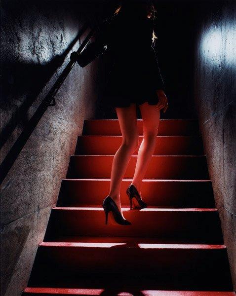David Drebin, "Girl on the Red Steps", 2012.
