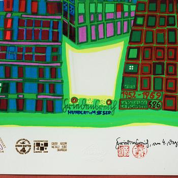 Friedensreich Hundertwasser, "Good Morning City - Bleeding Town".