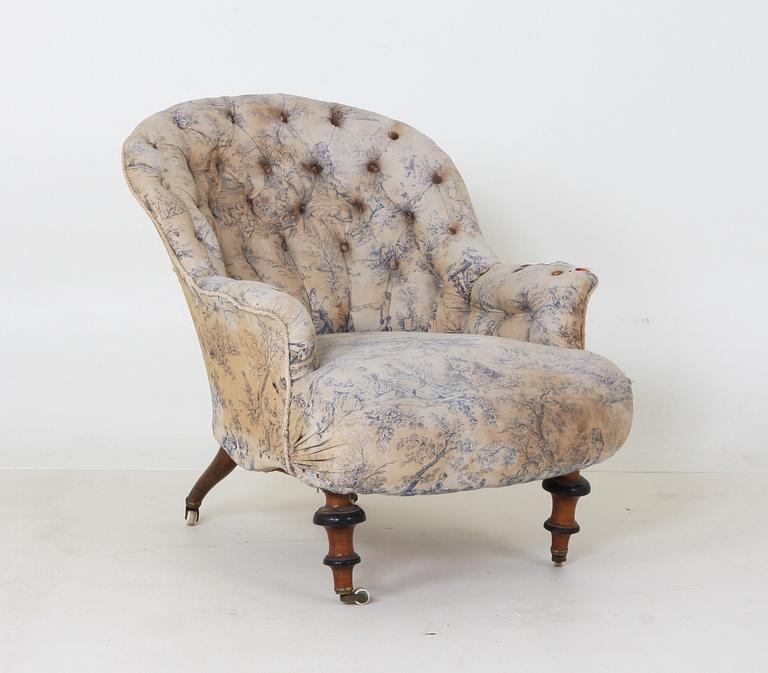 EMMAFÅTÖLJ, 1800-tal.