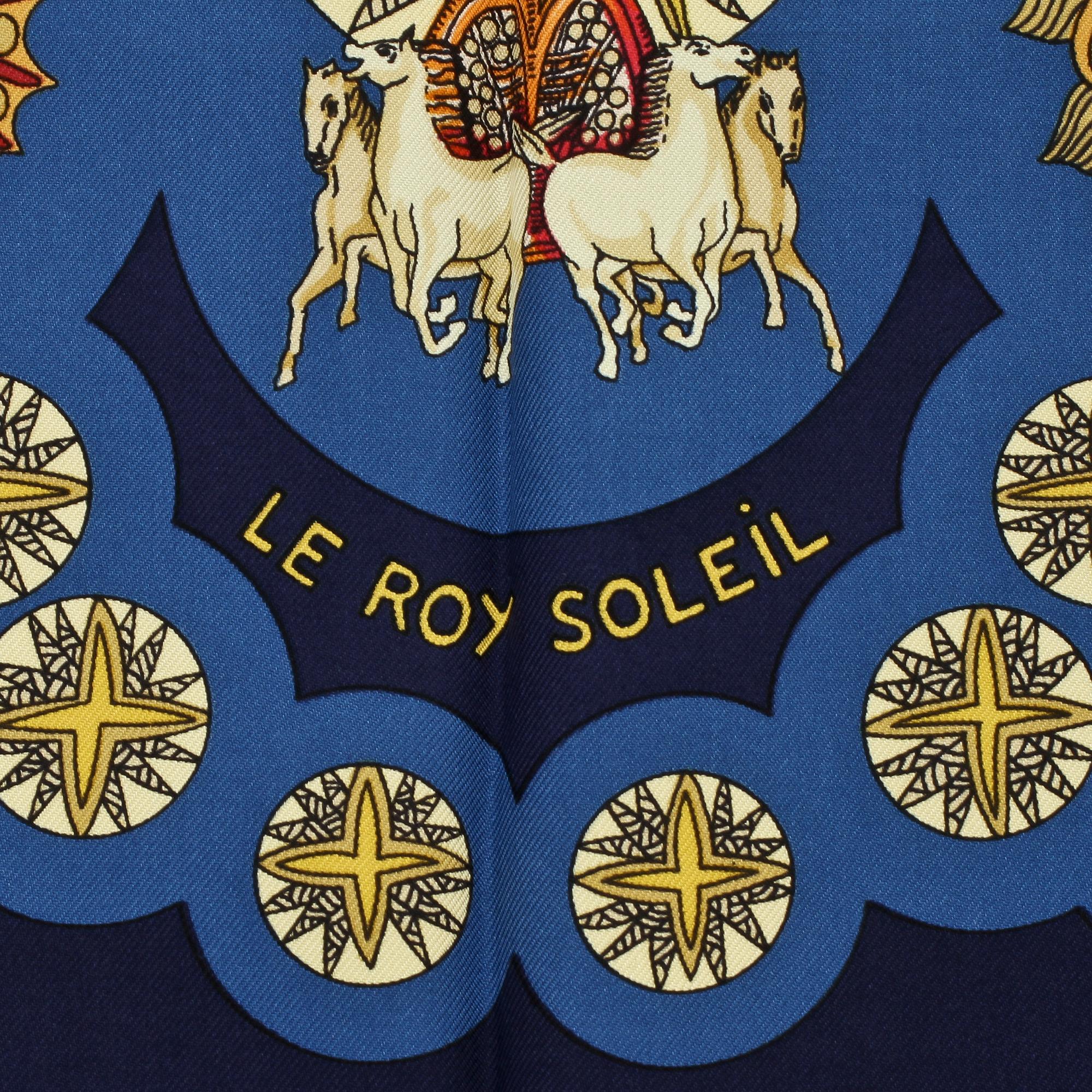 SCARF, siden, "Le Roy Solei", design Anne Faive, Hermès, Paris.