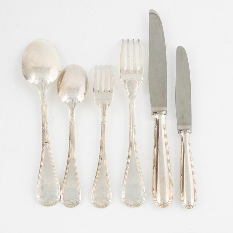 An 72-piece, silver plated culery, Chrisotel, France.