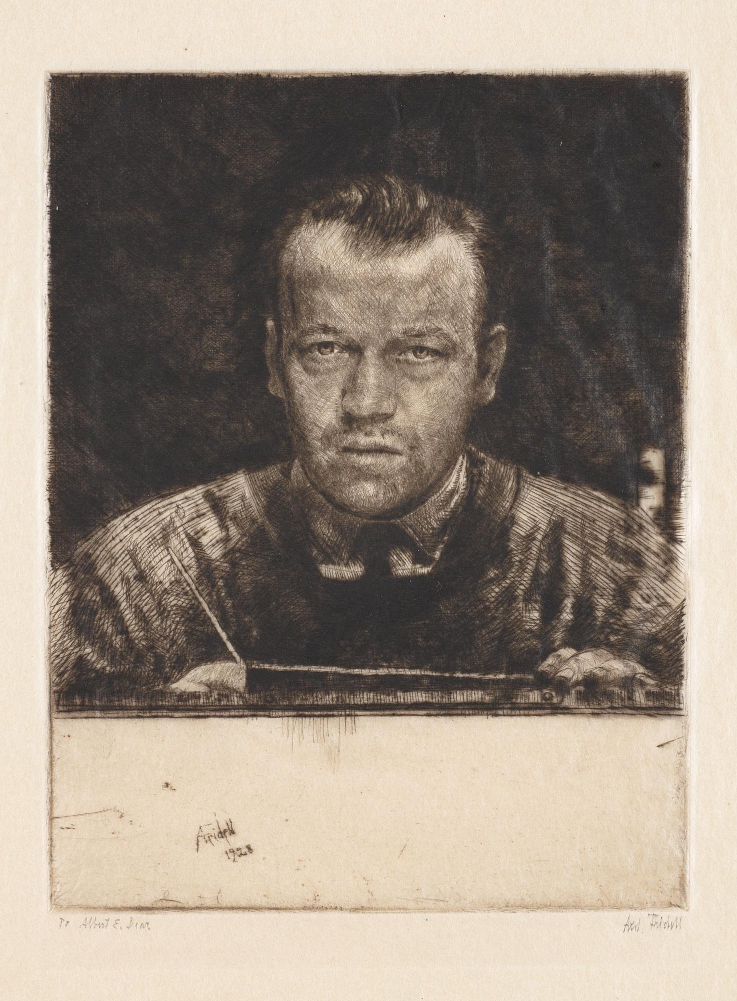 Axel Fridell, "Självporträtt VII".