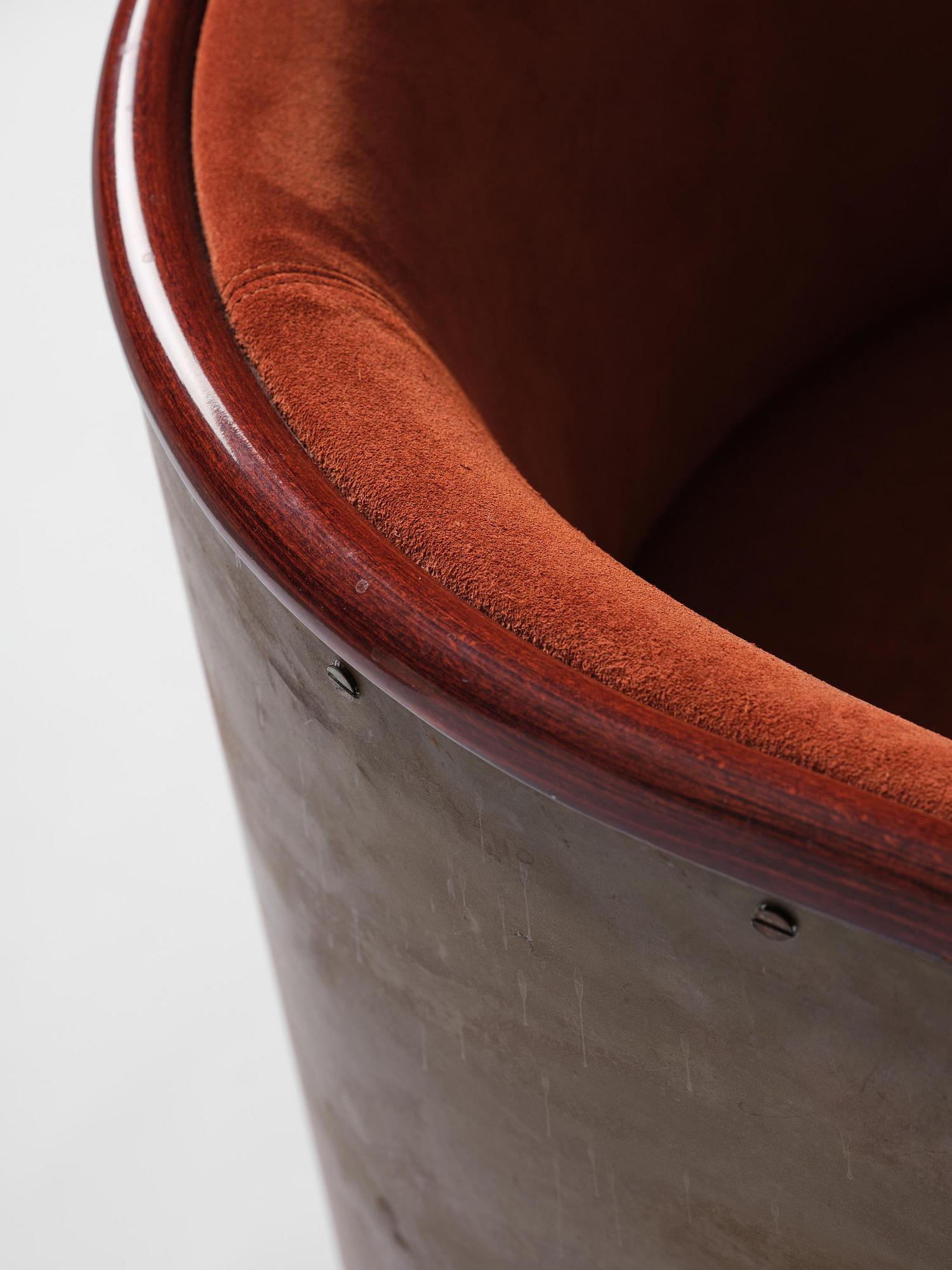 Mats Theselius, a "Järn/Moccafåtöljen" armchair, ed. 157/360, Källemo, Värnamo, post 1994.