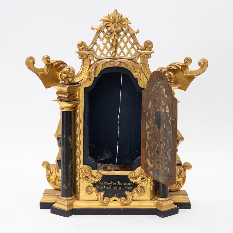 Religious cabinet, 19th century.
