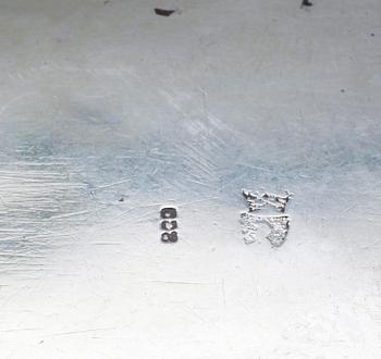 DOSOR, 2 st, silver, 1800-/1900-tal. Vikt ca 212 gram.