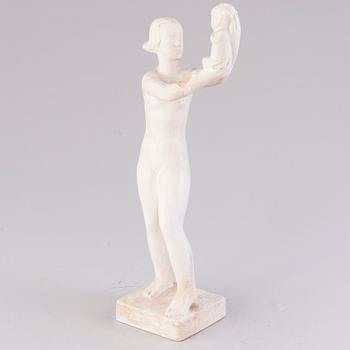 VIKTOR JANSSON,  skulptur, gips, signerad Faffan J.