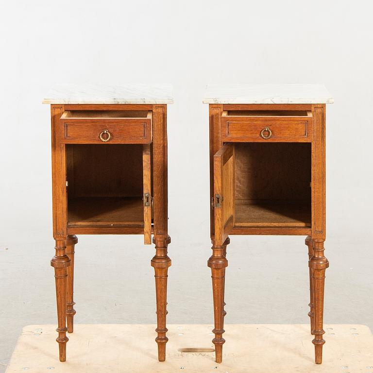 A pair of mid 20th century night tables.