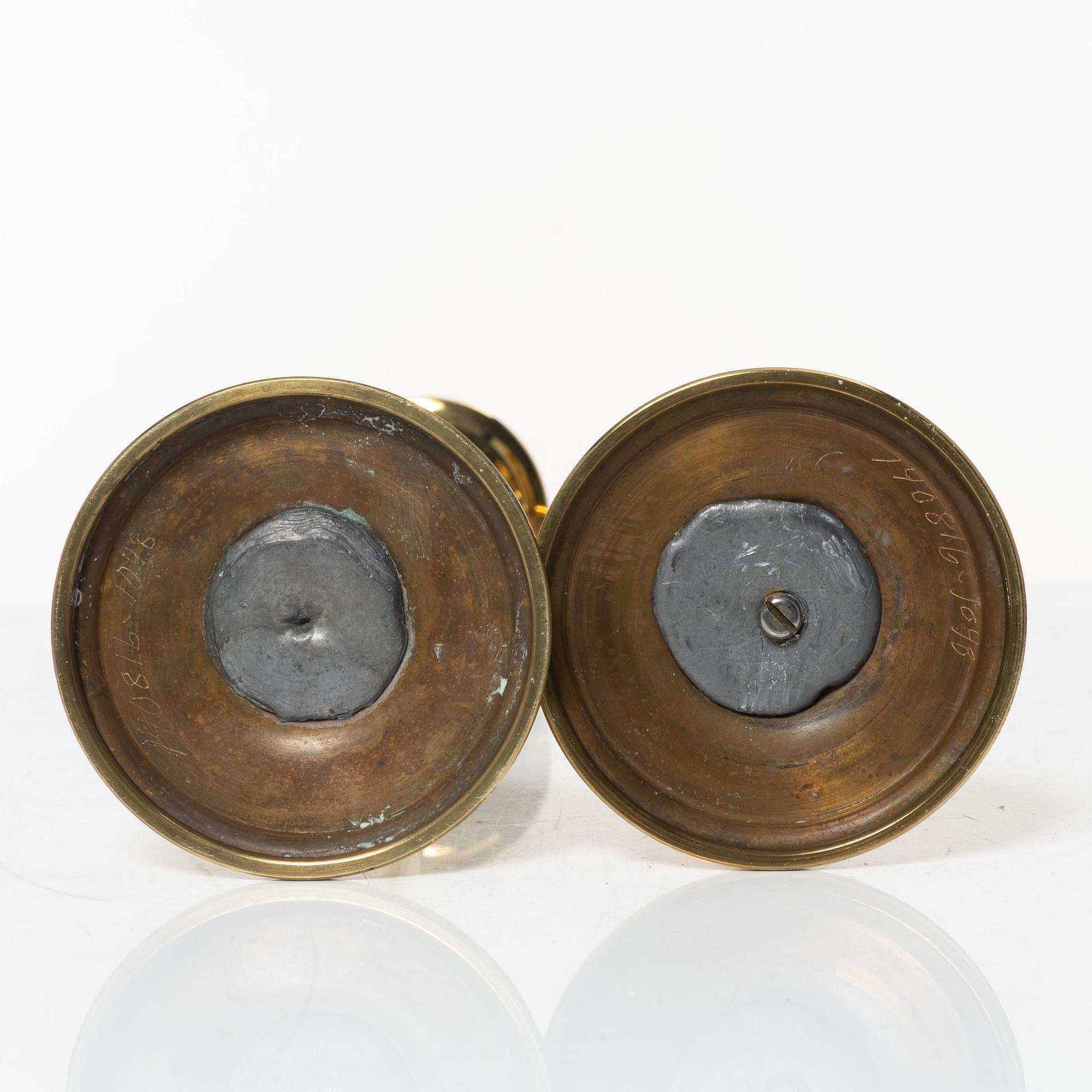 A pair of model 2539 candlesticks, Svenskt Tenn.