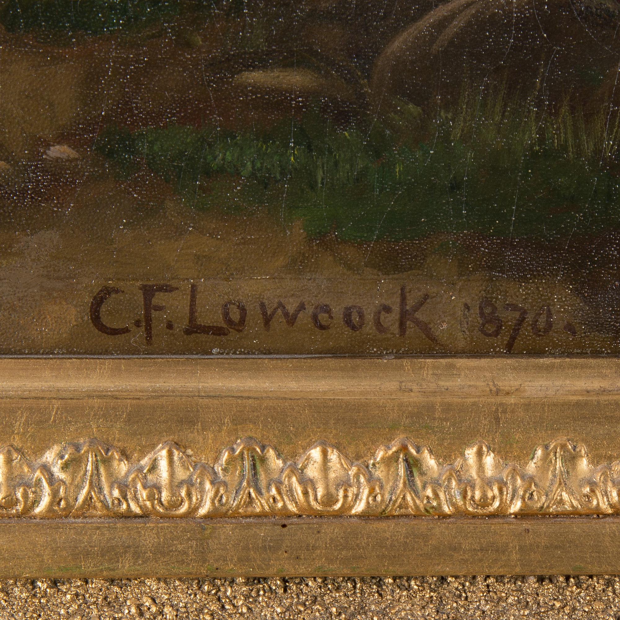 CHARLES FREDERICK LOWCOCK,  tillskriven, olja på duk, signerad CF Lowcock, daterad 1870.