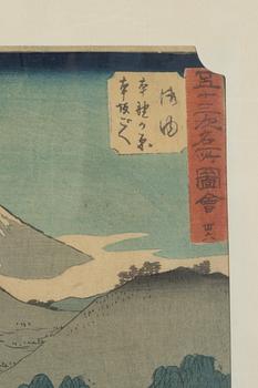 Utagawa Hiroshige I, Hiroshige, after, 'Goyu'.