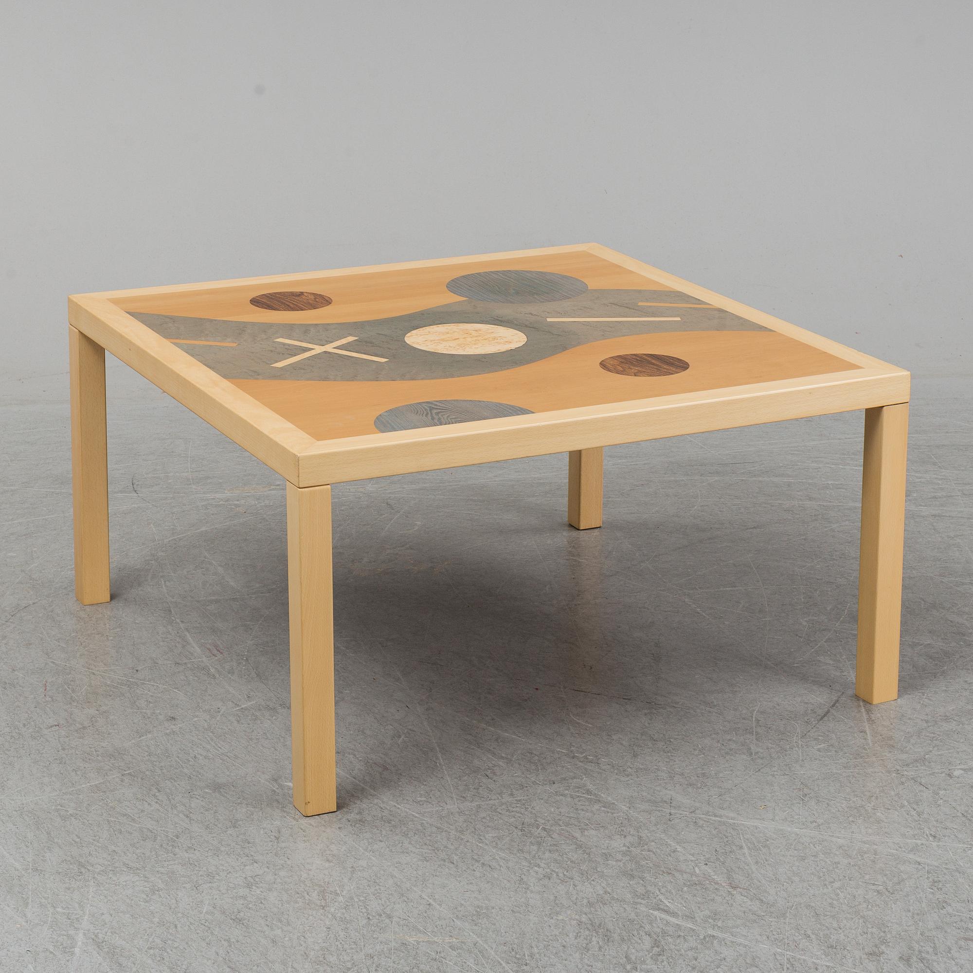 A 'der Fluss' coffee table by karl Gustaf Nilsson, Gärsnäs.