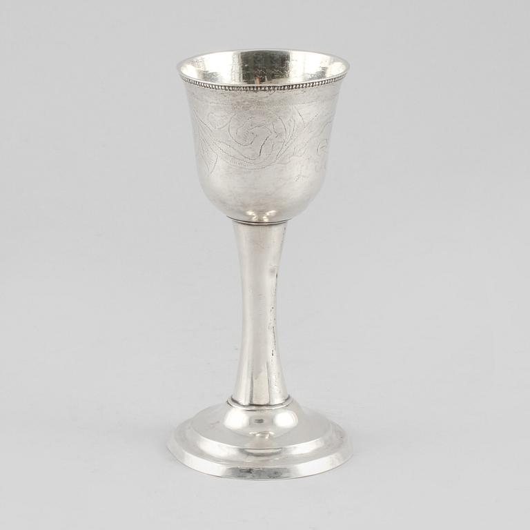 SUPKOPP, silver, Anders Hjulström, Köping, 1809. Vikt 40 g.