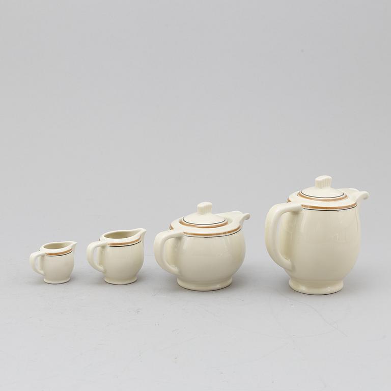 KAFFESERVIS, Karlskrona porslin, 28 delar, troligen 1930/40-tal.