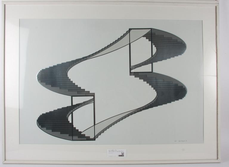 MAGNUS, CARL, färglitografier, 2 st, sign o dat 80 resp 81, numr 1/35 resp 34/175.