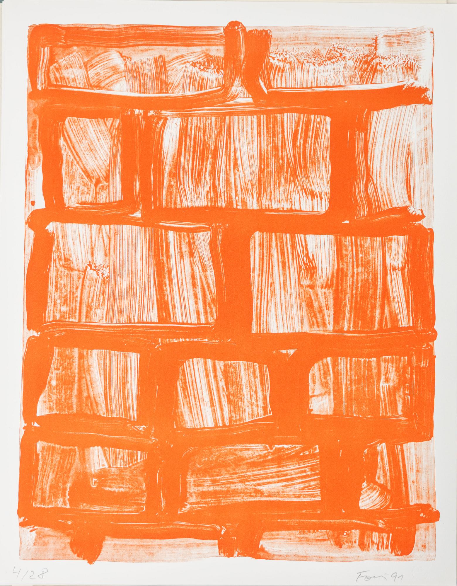 Günther Förg, The complete portfolio of 6 lithographs.