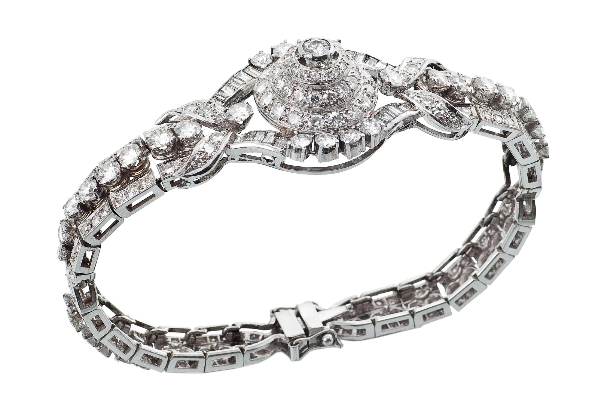 A DIAMOND BRACELET.