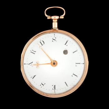 A gold pocket watch, PH Beurling, Stockholm.