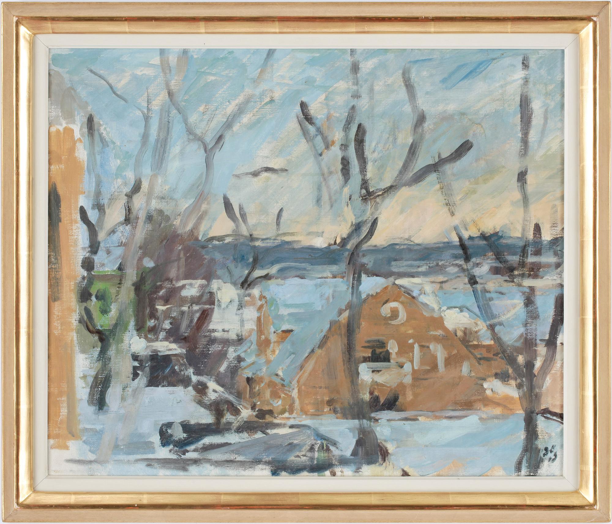 HUGO ZUHR, olja på duk. Sign o dat 1946 a tergo.