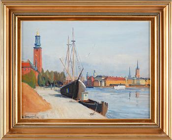 GUNNAR ZETTERSTRÖM, olja på pannå, sign.