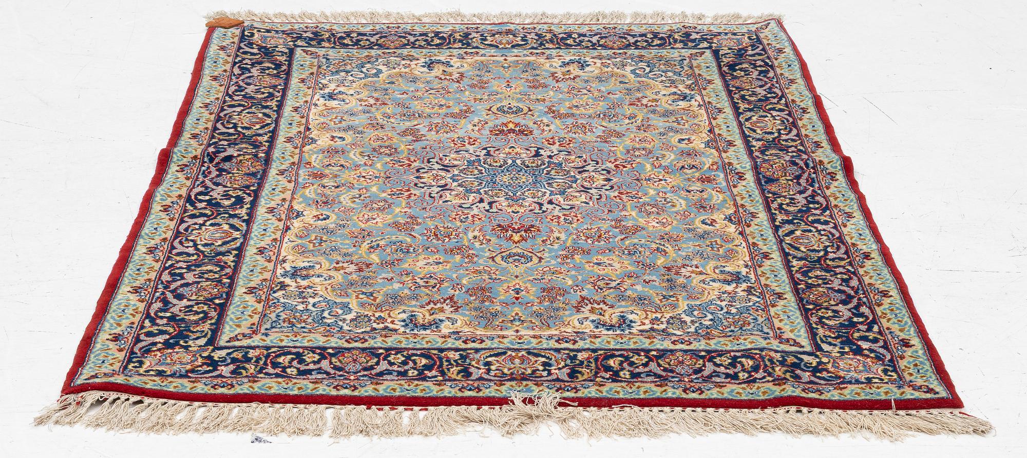 Carpet, Old Isfahan, approx. 150 x 103 cm.