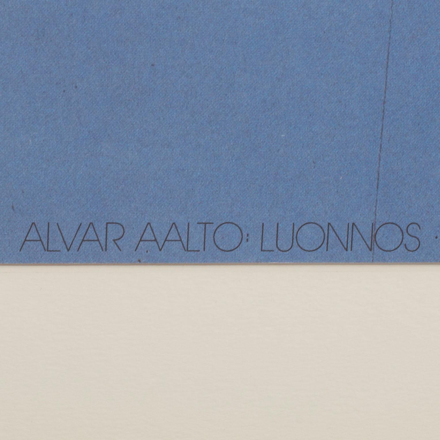 ALVAR AALTO, posters 3 pcs, scetches 1936, contemporary.