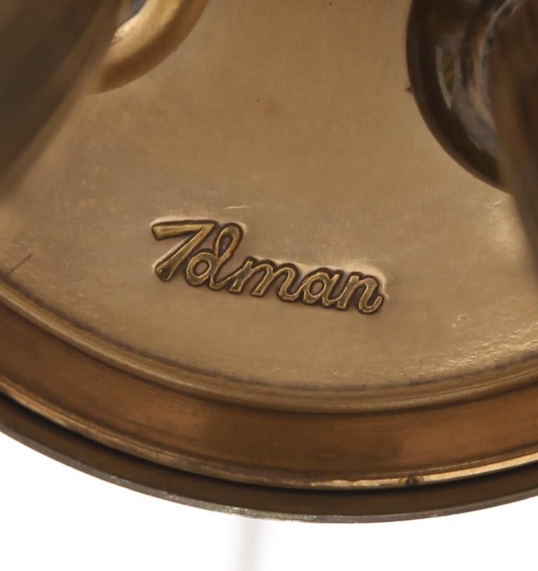 TAKLAMPA, Idman, 1900-talets mitt, höjd 67 cm.