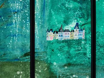 MADELEINE PYK, Olja på duk/pannå, signerad M. Pyk. Utförd 1978.