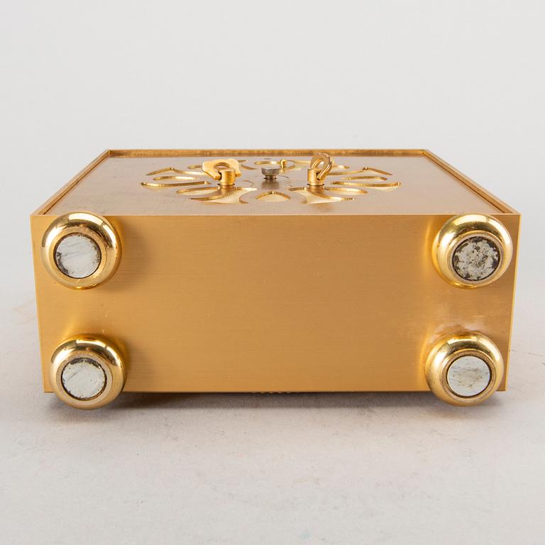 A 1960's Swiss Jaeger Le Coultre 8-days desk clock.