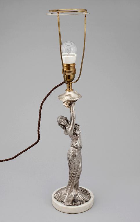 BORDSLAMPA, jugendstil, 1900-talets första hälft.