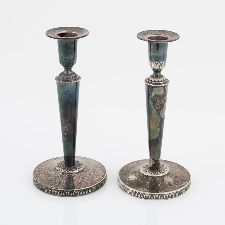 Tore Eldh, a pair of silver candle sticks, Ceson Guldvaru Ab, Gothenburg, 1961.