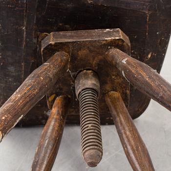 A writing chair, circa 1900.