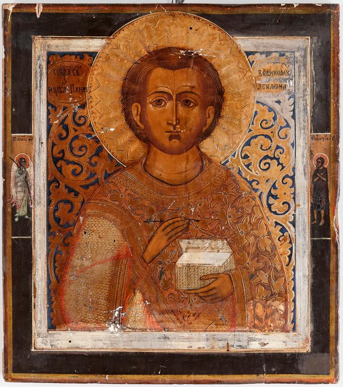 IKON, tempera på pannå, Ryssland slutet av 1800-talet.