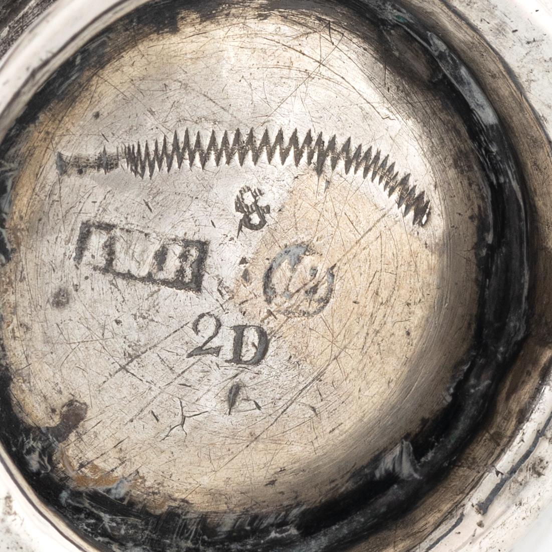 Jeremias Wallbom, tumlare på fot, silver, Uddevalla 1786.