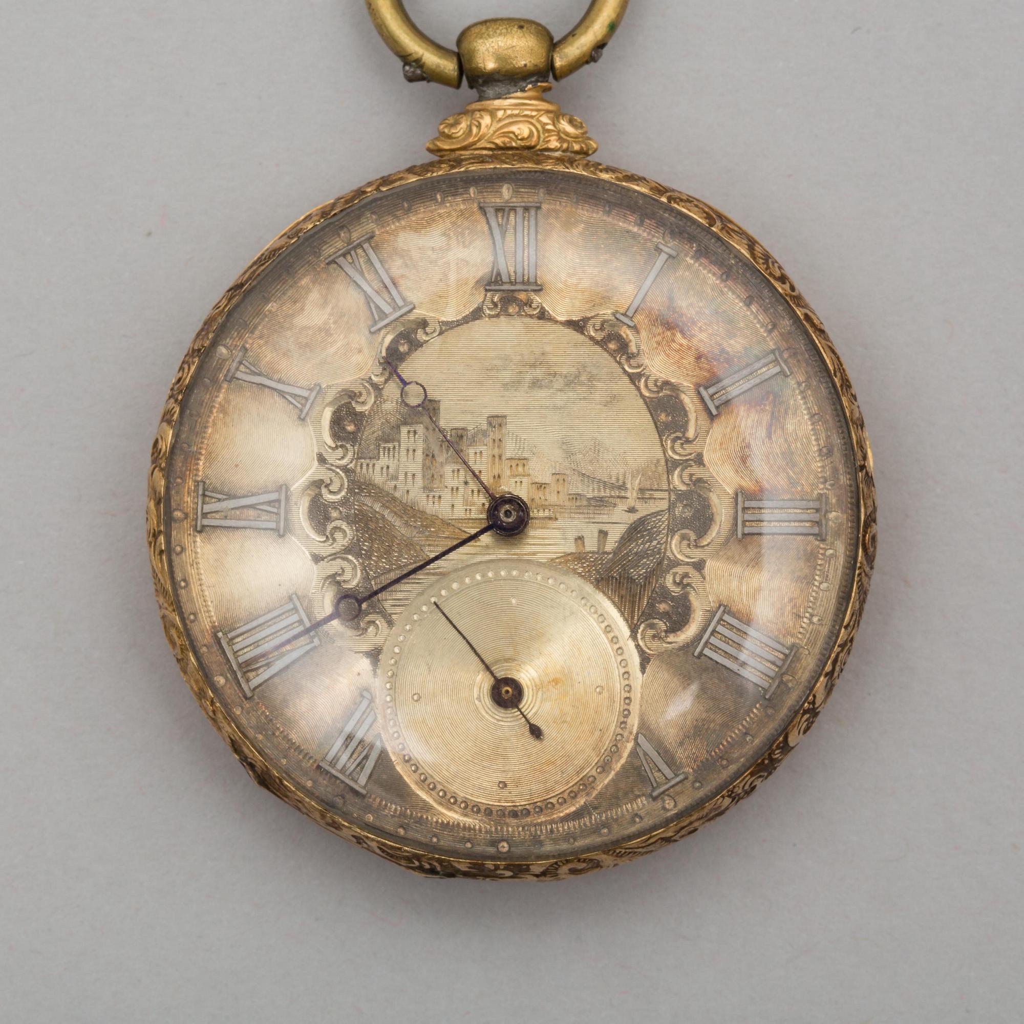 FICKUR, 2 st. Silver resp. 14k guld.