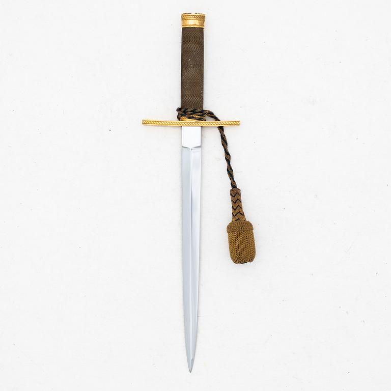 A Swedish Air force officer's dagger, with scabbard.