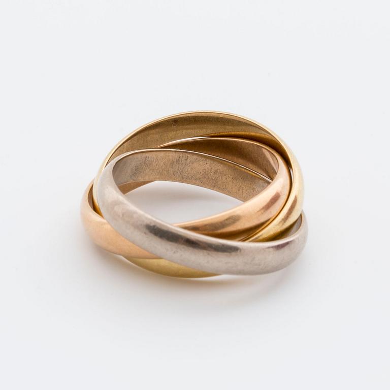 CARTIER, RING "Trinity", 18K guld.