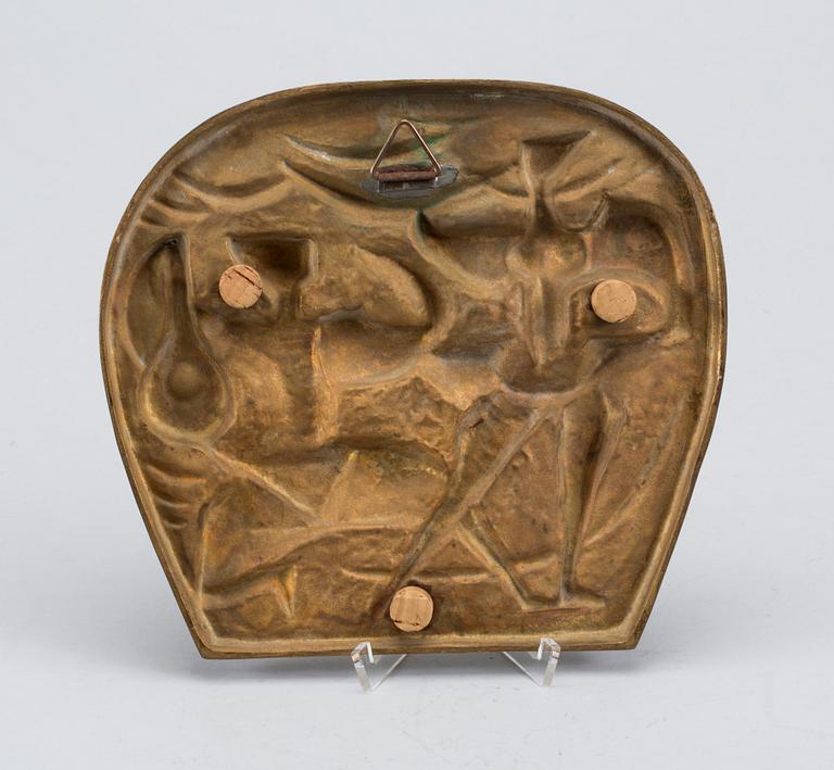 STIG BLOMBERG, relief, signerad.