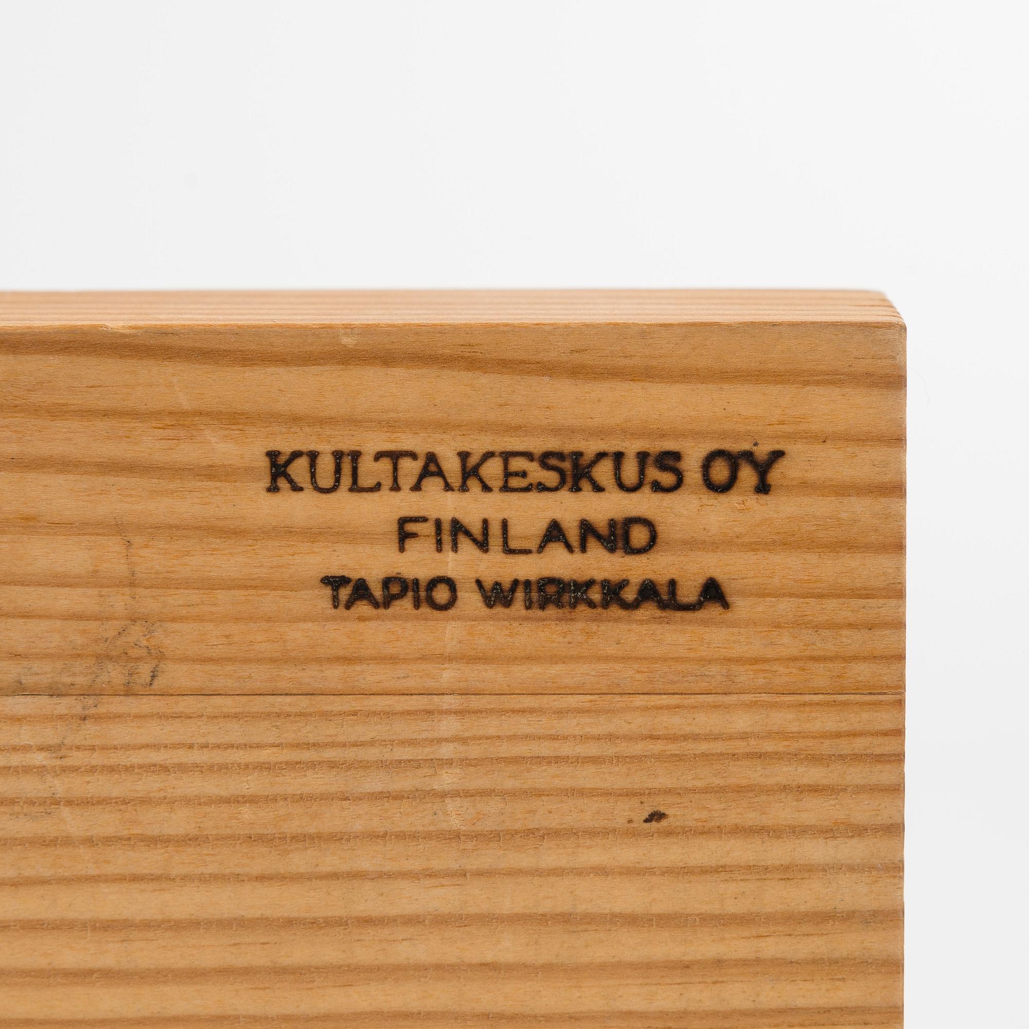 Tapio Wirkkala, tuhkakuppeja, 2 kpl, valmistaja Kultakeskus 1970-luku.