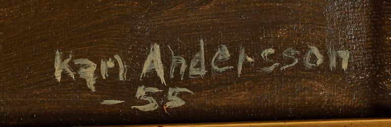 KARL ANDERSSON, olja på duk, signerad -55.