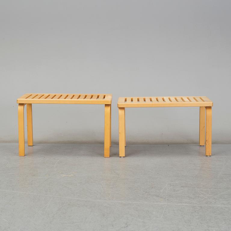 ALVAR AALTO,two 153B benches for Artek.