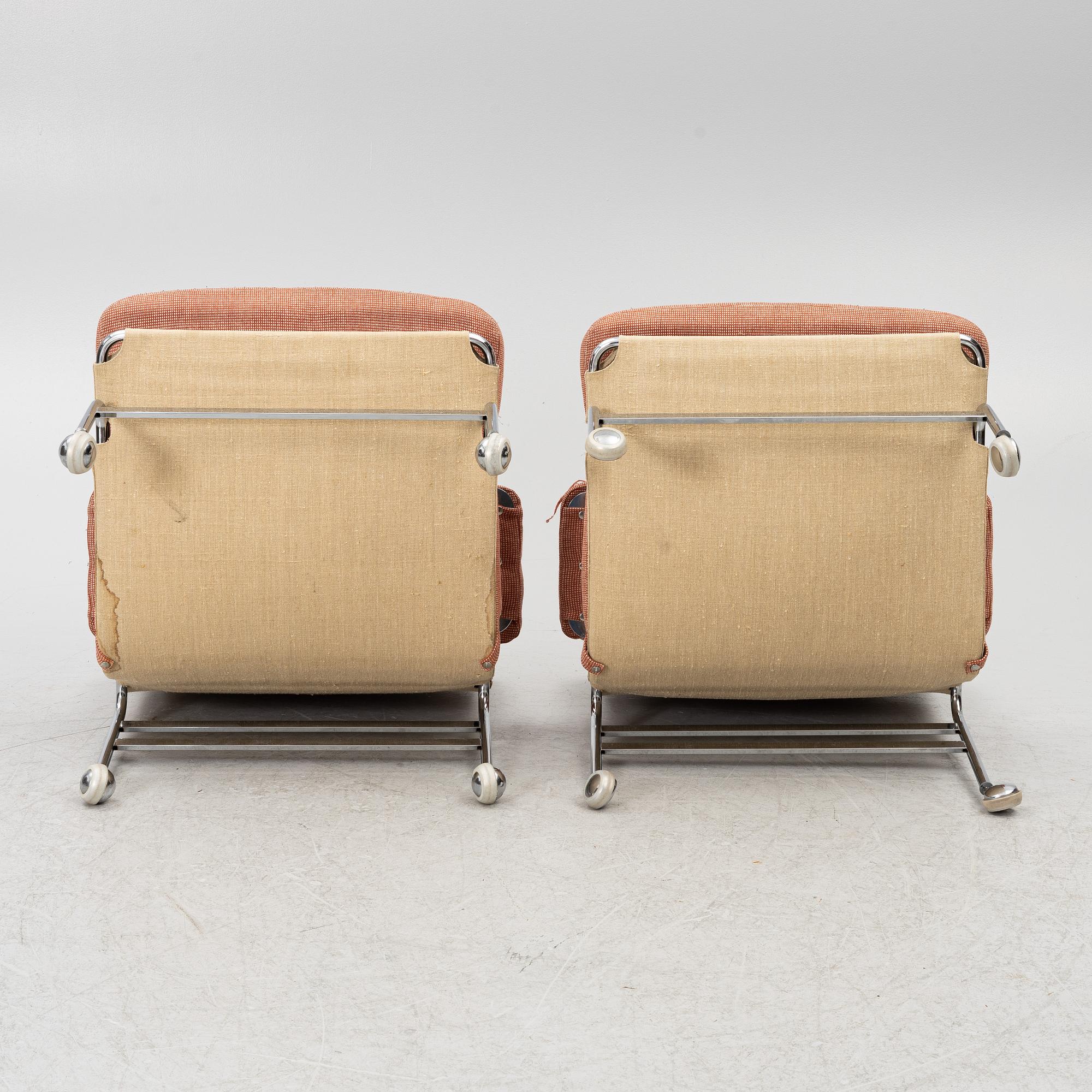 Bruno Mathsson, a pair of 'Karin' armchairs, Dux.