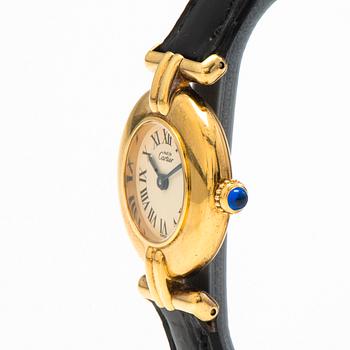 MUST DE CARTIER Vermeil, wrist watch, 23 mm.
