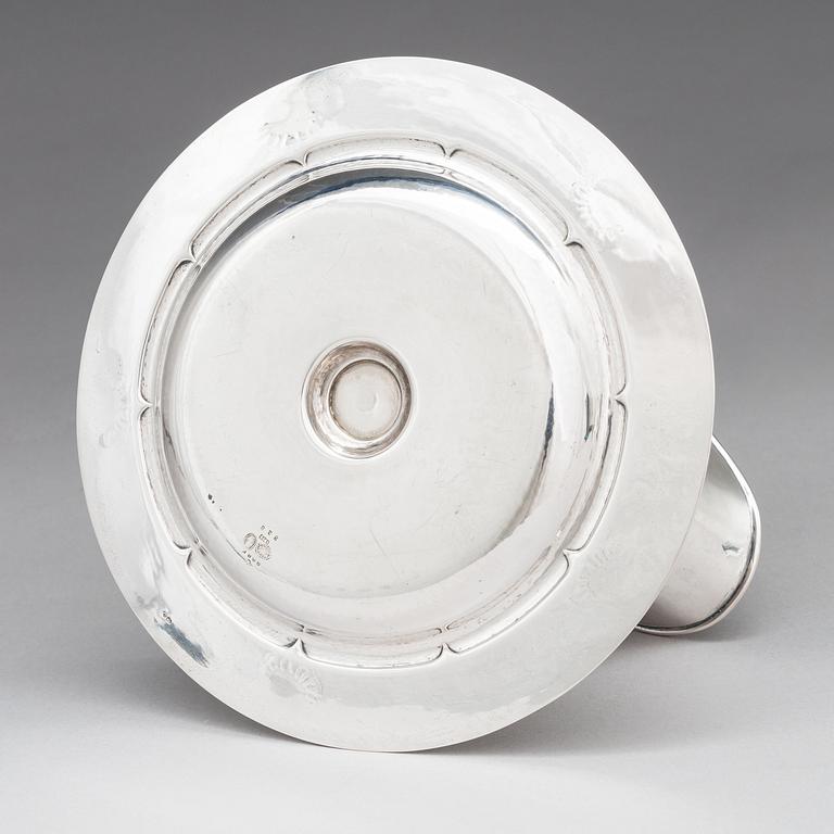 Georg Jensen, såsskål, silver, design nr 328, Köpenhamn 1919. Svenska kontrollstämplar GABF.