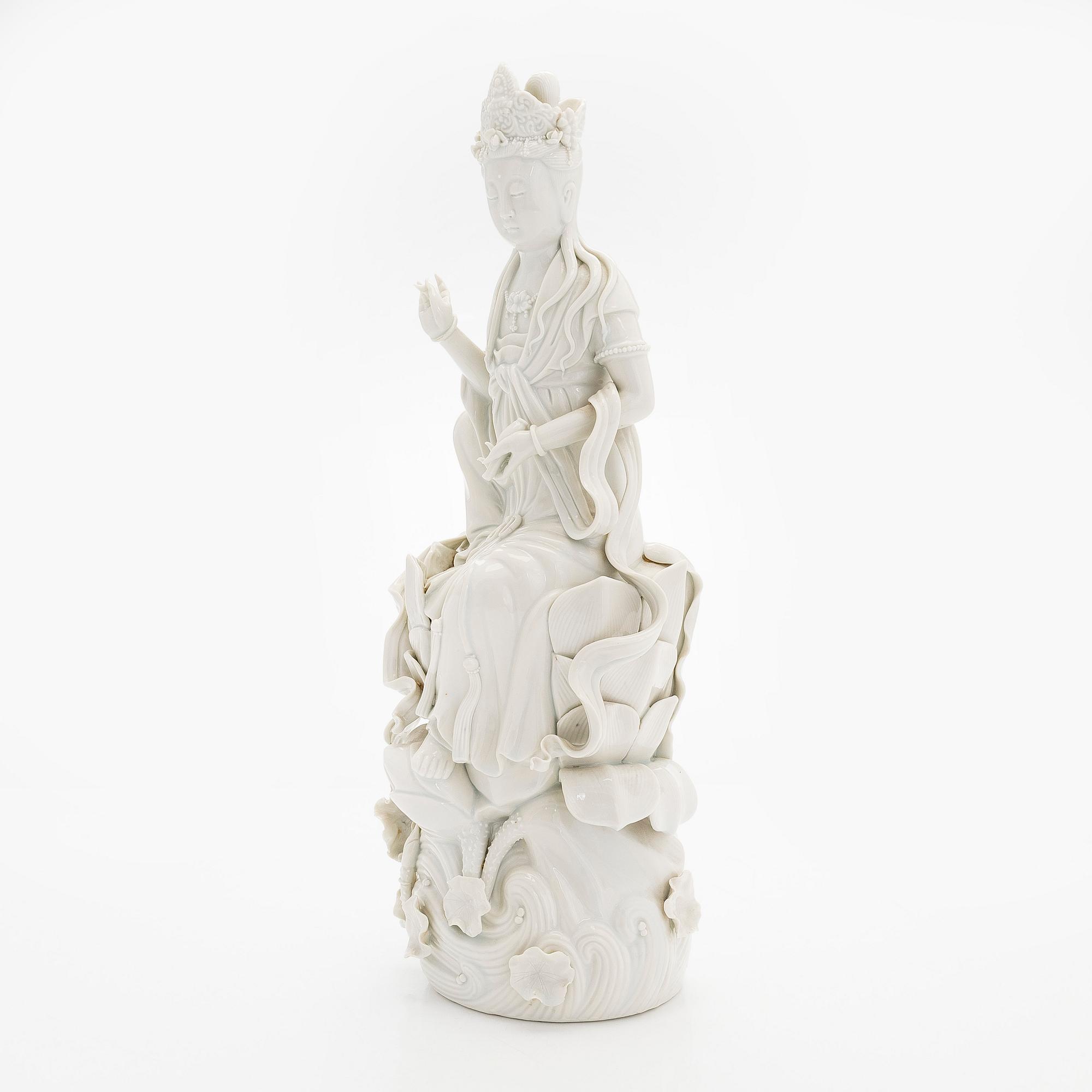 Figurin, blanc de Chine. Kina, 1900-tal.