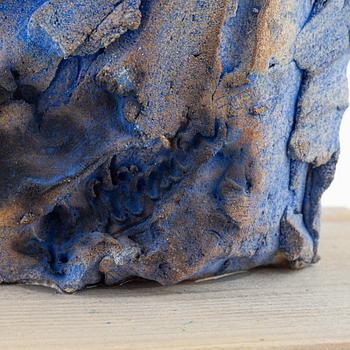 Yvonne Nimar, a group of three ceramic sculptures, signed.