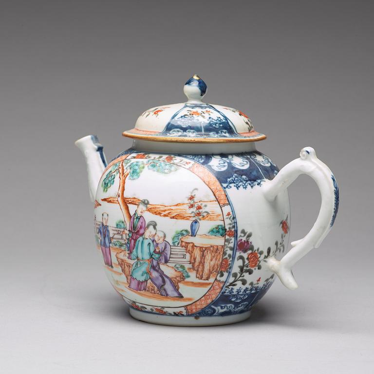 A large famille rose punch pot, Qing dynasty, Qianlong (1736-95).