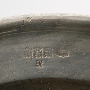 FAT SAMT KANNA, tenn, svenska stämplar, 1700-/1800-tal.