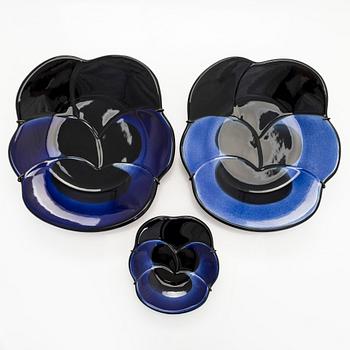 Birger Kaipiainen, vateja 3, kpl, keramiikkaa, leimattu "Viola 1967, Arabia Suomi, Kaipiainen Invenit".