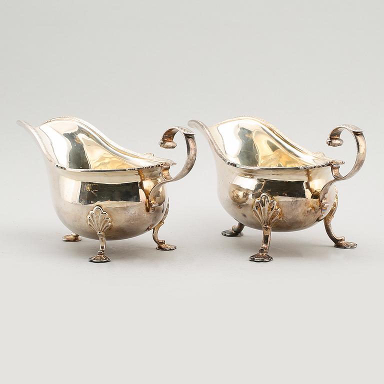 SÅSSNIPOR, 2 st, pläter, Walker & Hall, Sheffield, 1900-talets första hälft.